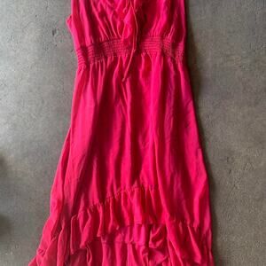 Hot pink magenta ruffled